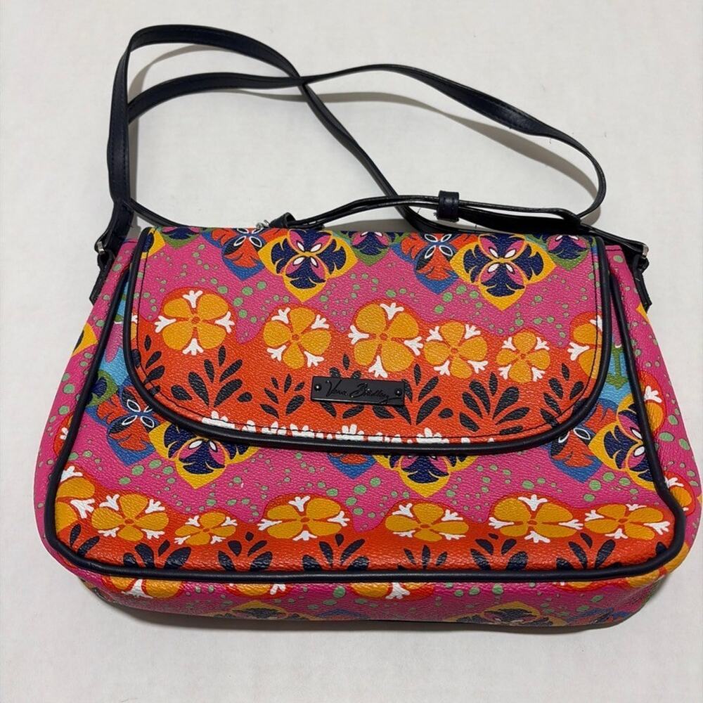 Vera Bradley Crossbody Purse Pattern Play Rio Stripe Collection Faux Leather